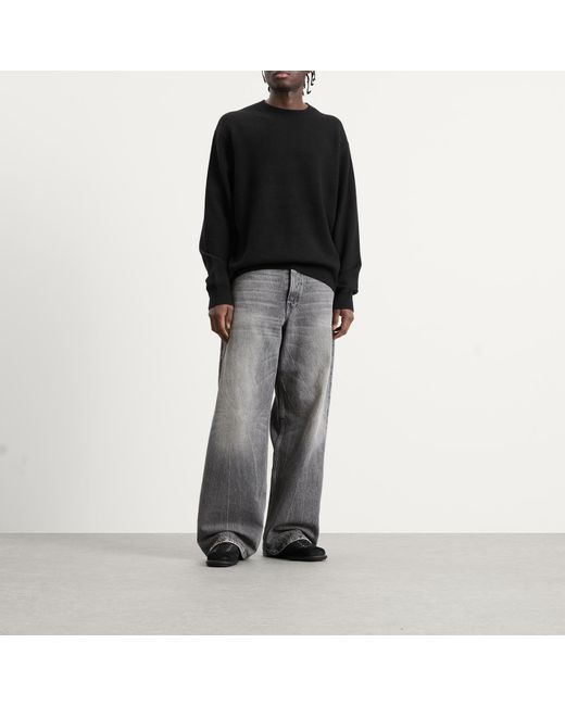 Acne Black Cashmere Crew Neck for men