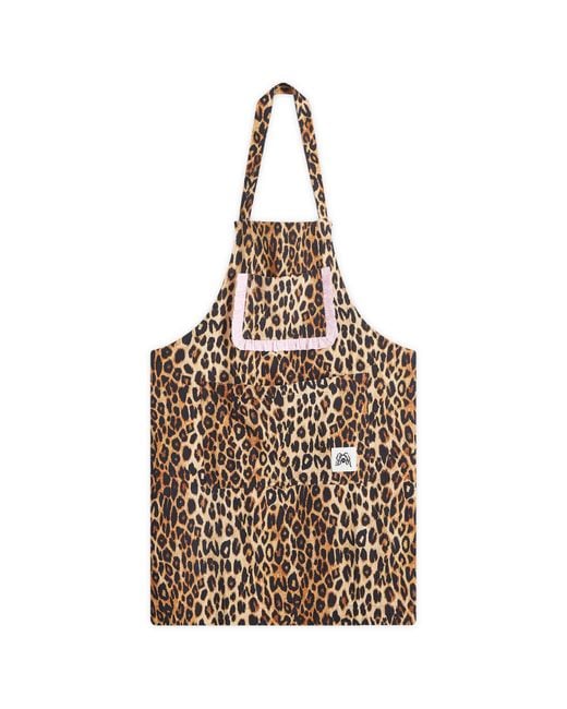 Damson Madder Metallic Valerie Leopard Apron