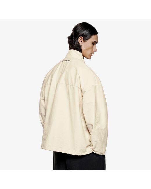MKI Miyuki-Zoku Natural Washed Cotton Nylon Track Jacket for men