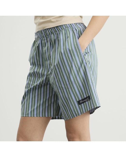 HOMMEGIRLS Blue Long Boxer Shorts