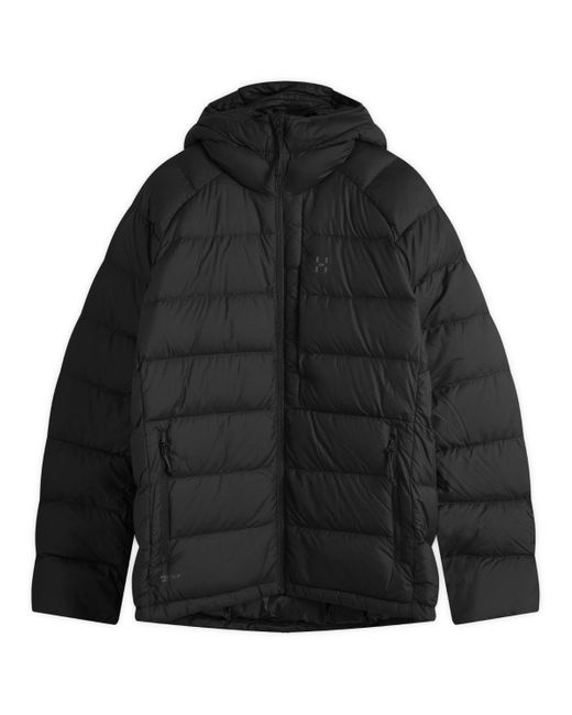Haglöfs Black Rosson Down Hooded Jacket for men