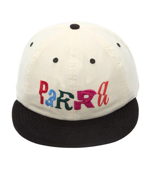 by Parra White Error Logo 6 Panel Cap for men