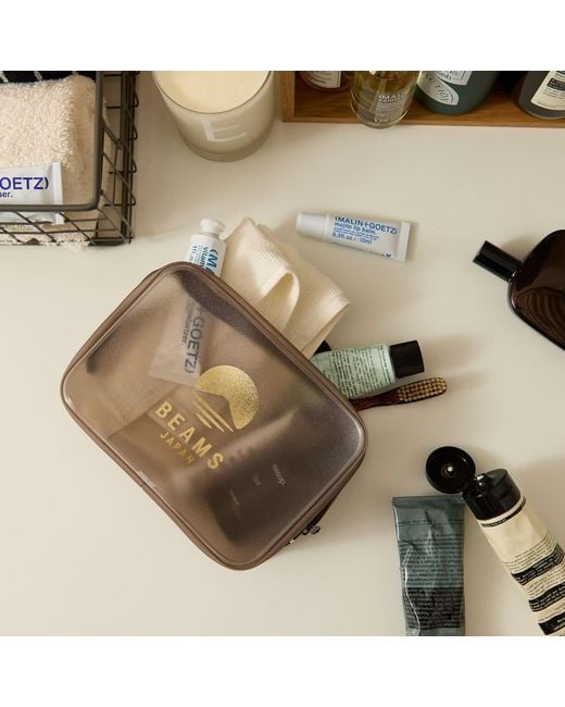 BEAMS Japan Natural Logo Pouch