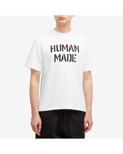 Human Made White Graphic T-Shirt #10 for men