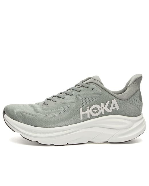 Hoka One One Gray Clifton 10 Sneaker for men