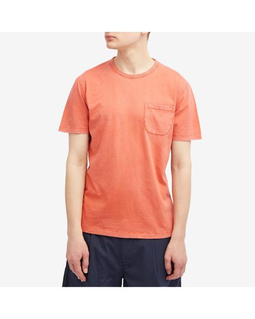 YMC Orange Wild Ones Pocket T-Shirt for men