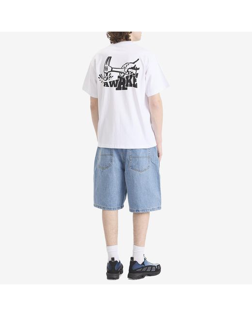 AWAKE NY White Hammer T-Shirt for men