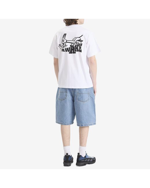 AWAKE NY White Hammer T-Shirt for men