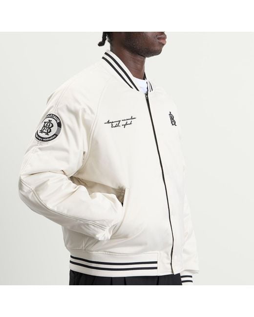 About Blank White Reversible Satin Jacket for men