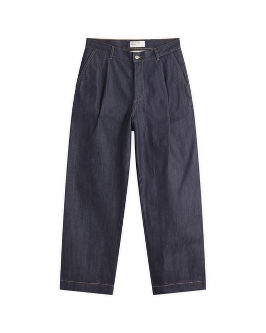 Universal Works Blue Selvedge Denim Duke Pant for men