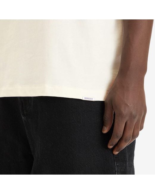 Represent Natural Initial Oversized T-Shirt for men