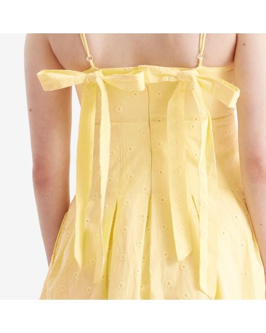 Damson Madder Yellow Iris Mini Dress