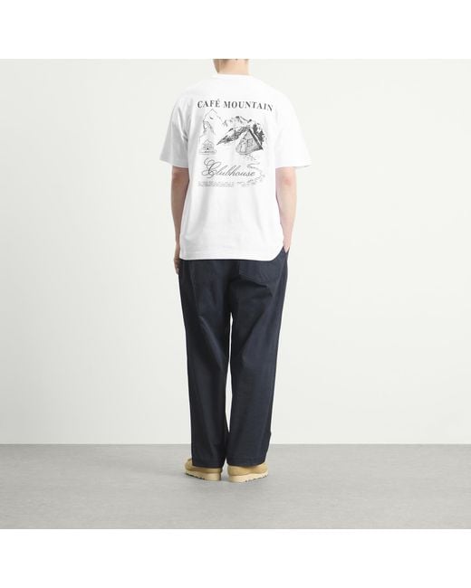 Cafe Mountain White Refuge T-Shirt for men