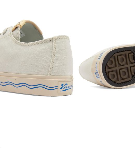 Visvim White Seeger Low Canvas Sneakers for men