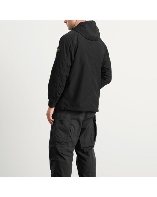 Stone Island Black David Light-Tc Hooded Jacket for men