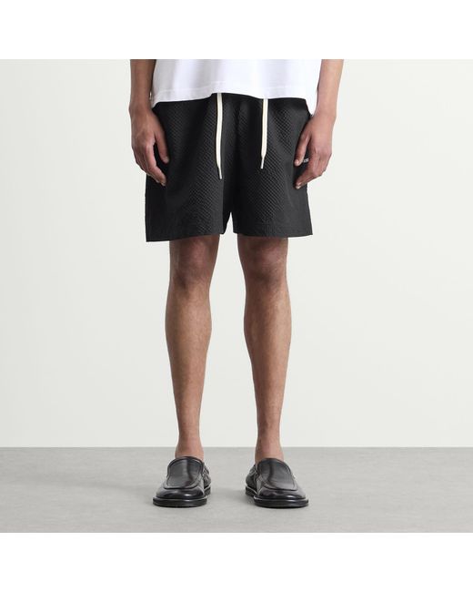 MKI Miyuki-Zoku Black Presented By End. Seersucker Shorts for men