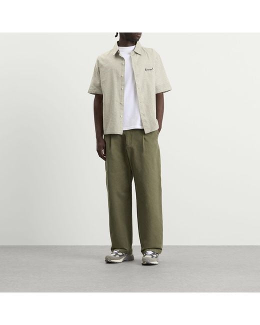 BOUND Natural Gingham Cropped Shirt for men