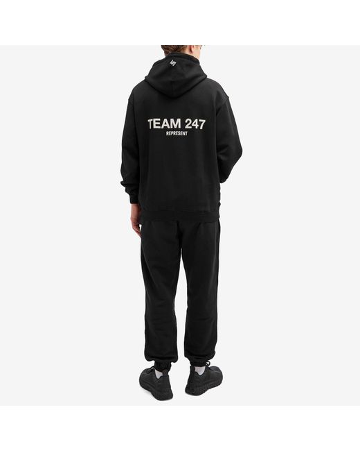Represent Black 247 Oversized Hoodie for men