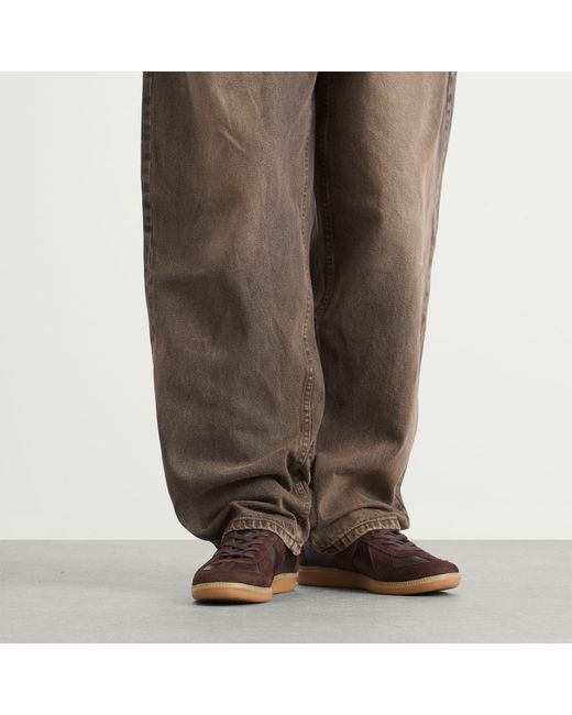 Novesta Brown Gat Leather Sneakers for men