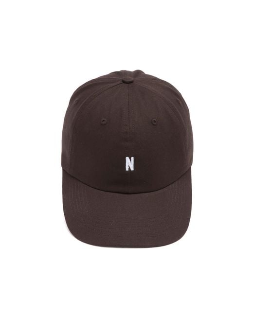 Norse Projects Brown Twill Sports Cap for men