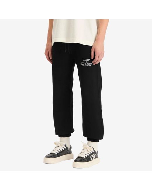 Cole Buxton Black International Sweat Pants for men