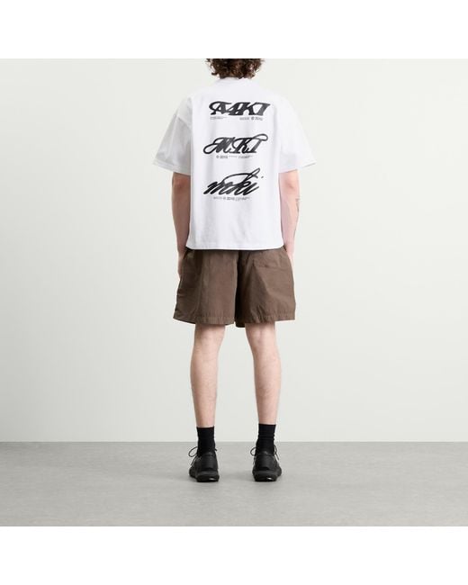 MKI Miyuki-Zoku White Stack T-Shirt for men