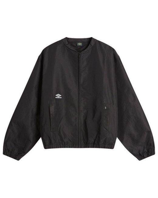 Umbro by Slam Jam Black Micro Check Bomber Jacket for men