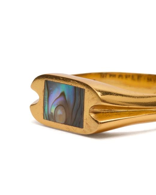 Maple Metallic Danny Signet Ring for men