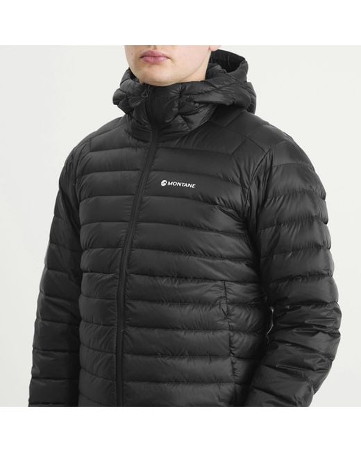 MONTANÉ Black Anti-Freeze Hooded Down Jacket for men