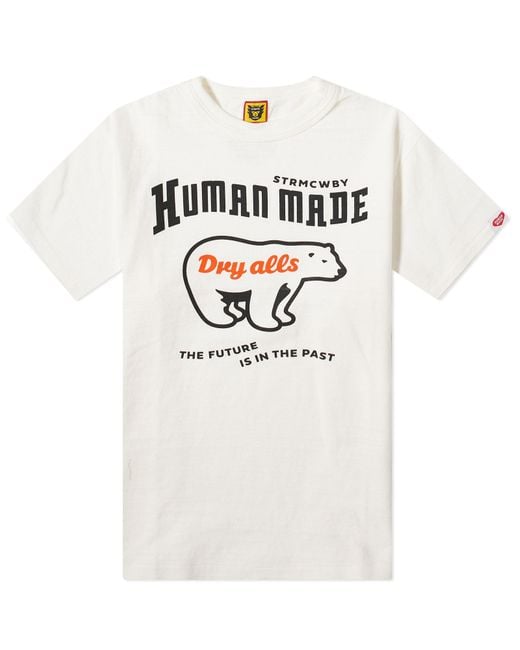 Human Made White Polar Bear T-Shirt for men