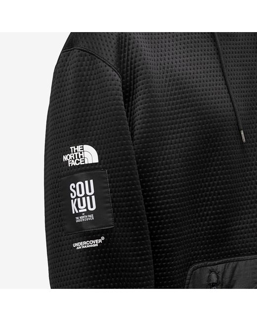 The North Face X Undercover Soukuu Dot Knit Double Hoodie in Black