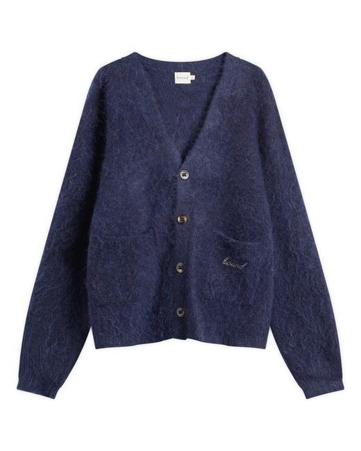 BOUND Blue Parker Alpaca Cardigan for men