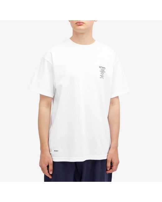 WTAPS Premium Cotton Graphic T-Shirt in White for Men | Lyst WTAPS Premium Cotton Graphic T-Shirt in White for Men | Lyst