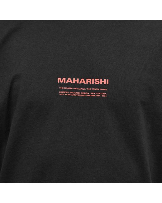 Maharishi Black 30Th Anniversary Aum T-Shirt for men
