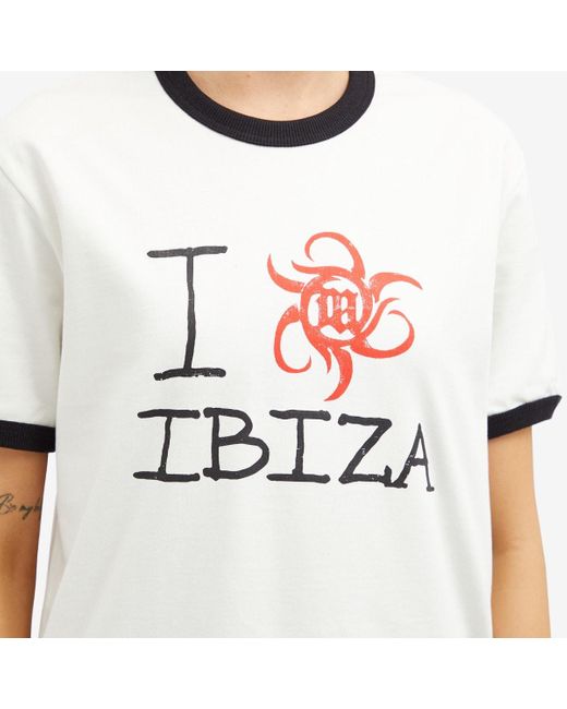 M I S B H V White I Love Ibiza T-Shirt