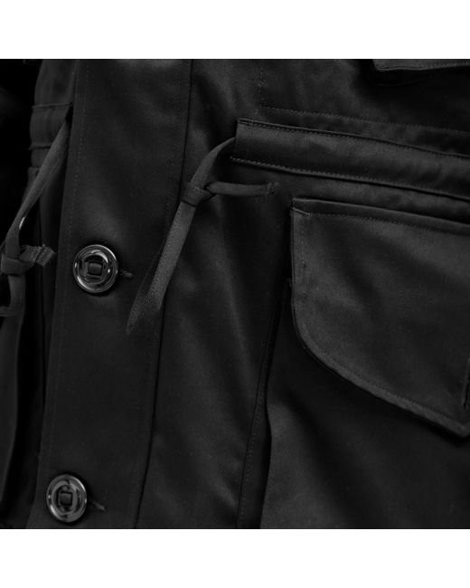 Monitaly Black Military Half Coat Type B for men