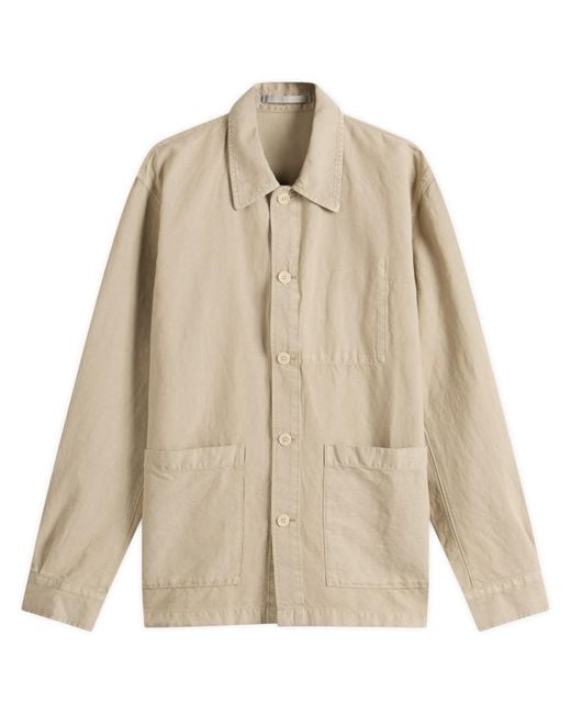 Norse Projects Natural Julian Cotton Linen Overshirt for men