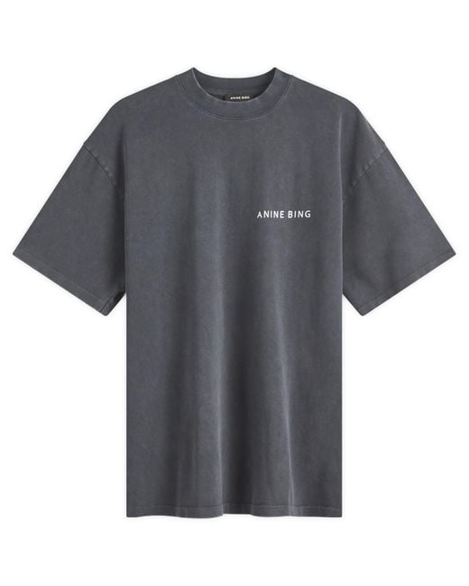 Anine Bing Gray Kent Snake T-Shirt