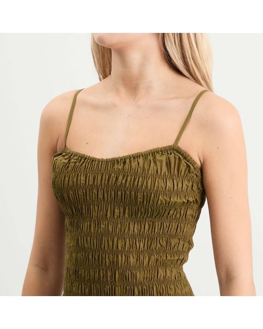 Faithfull The Brand Green Araceli Mini Dress