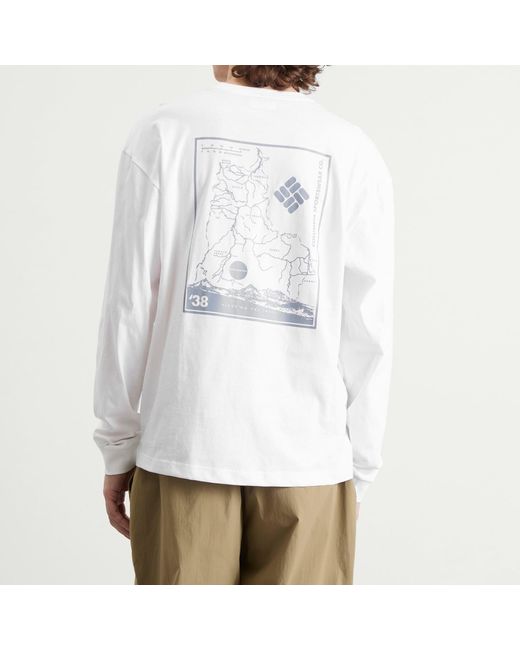 Columbia White Butte Long Sleeve Graphic T-Shirt for men