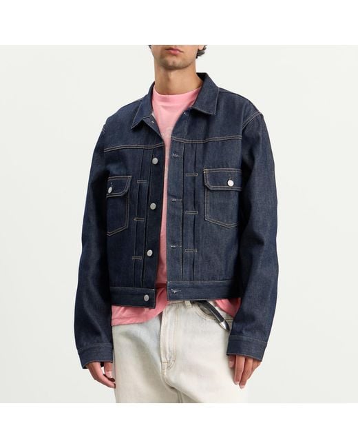 Acne Blue Ryker Raw Denim Jacket for men