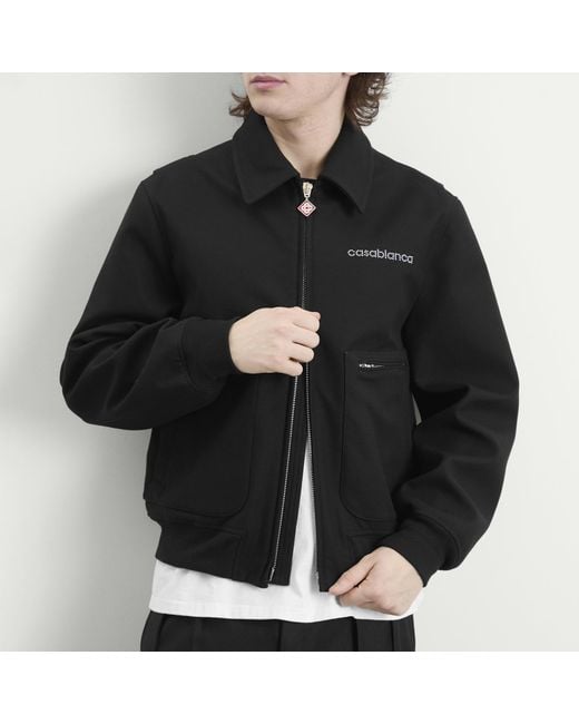 Casablanca Black Wool Blouson for men
