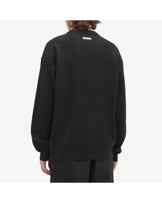 Aape By A Bathing Ape Black Aape Now Camo Badge Knit Sweater for men