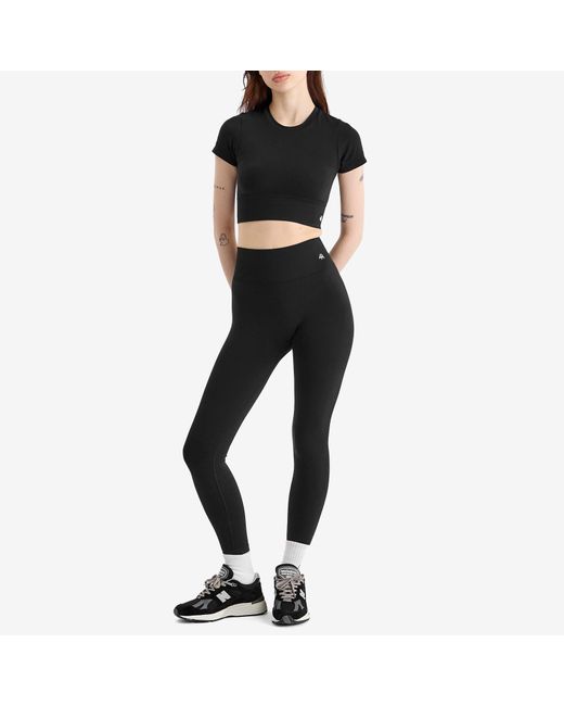 4th & Reckless Black Brogan Sports Crop Top
