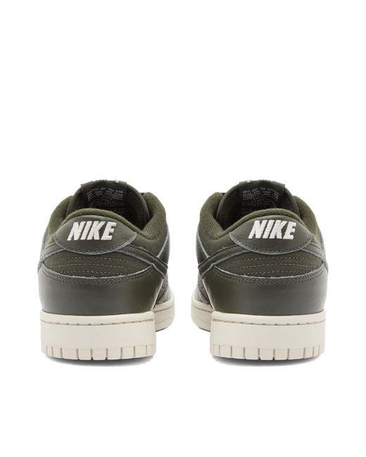 Nike Green Dunk Low Retro Premium Sneakers for men