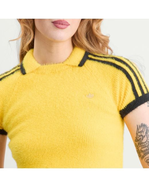 Adidas Yellow Knit Cali Top