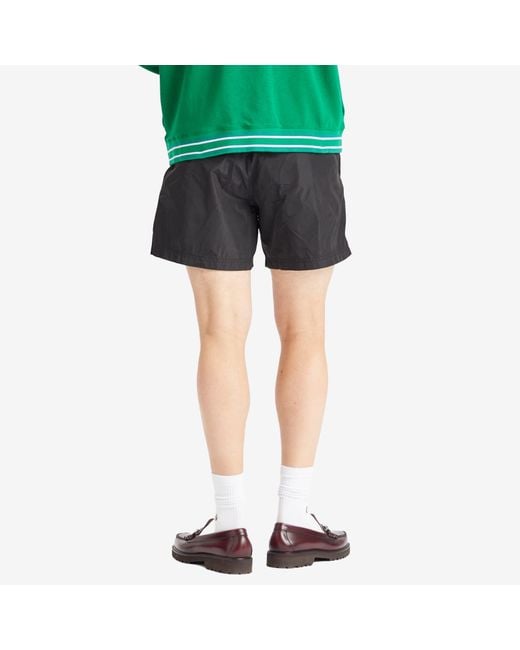 Bode Black Nylon Track Shorts for men