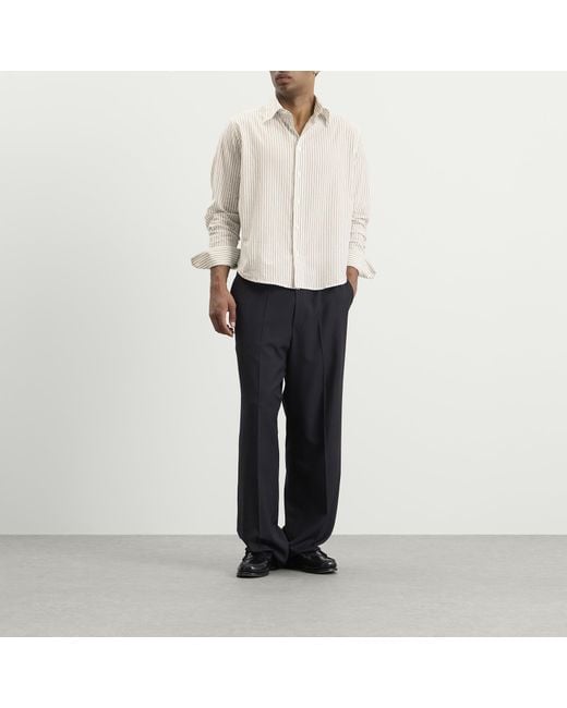 Second/Layer White Second Layer Sherman Shirt for men