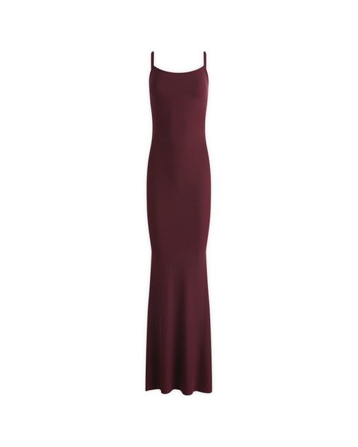 Skims Purple Soft Lounge Long Slip Dress