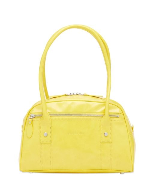 Peachy Den Yellow Bowler Bag Mini